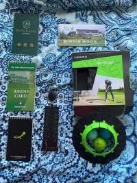 Golf - putting set, počítadlo na rány, birdie karty
